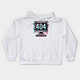 Error 404 Pun Not Found Kids Hoodie